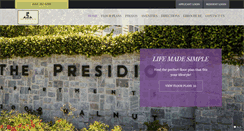 Desktop Screenshot of livingatpresidioapts.com